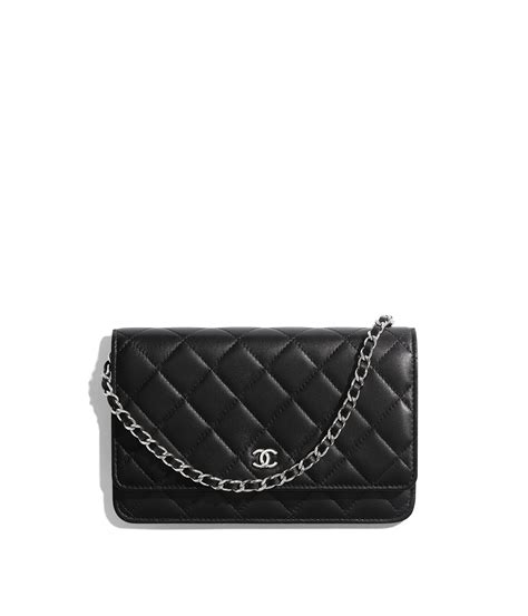 chanel wallet on chain lambskin in silver hardware|chanel timeless wallet on chain.